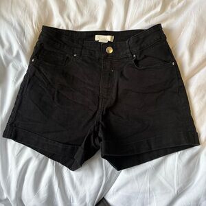 H&M Black High Waist Women's Shorts